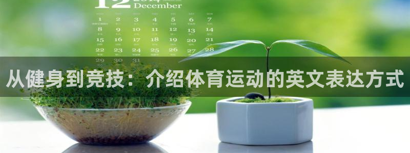 风速体育直播：从健身到竞技：介绍体育运动的英文表达方式